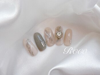 ネイルアンドアイラッシュ ロコ(ROCO)/ブライダル上品エレガントネイル