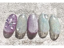 キャンアイ ドレッシー 横須賀中央店(Can i Dressy)/ぷっくりフラワー￥8000