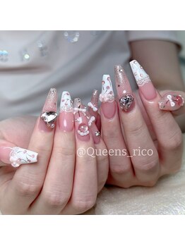 クイーンズビューティーサロン 新宿本店(Queen's beauty salon)/チップ長さ出し10本やり放題