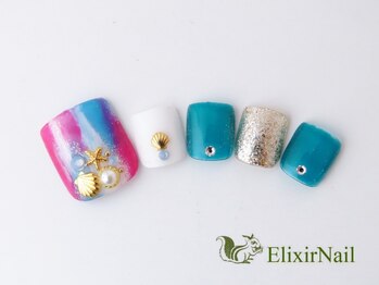 エリクサーネイル 五反田(Elixir Nail)/フット やり放題/クーポン使用