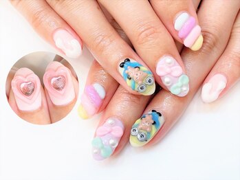 ネイルコレクション ピンク(Nail Collection Pink)/キャラ♪ミニオン・ボブ＆ティム