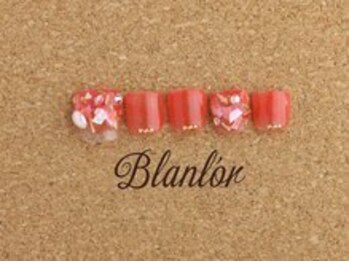 ブランロール 中目黒店(Blanl'or)/FOOT　夏のグラデビジューネイル