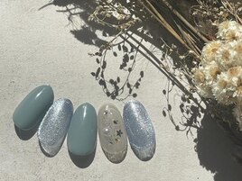 11.12月定額A 星ネイル