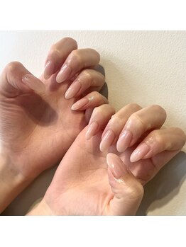 ナチュラル透け感ピンク