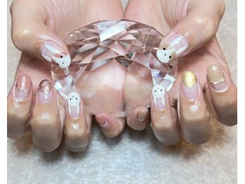 クマ(KUMA)/うさぎネイル