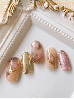 ネイルファクトリー 横浜ベイクォーター店/ミラーネイル ¥11000