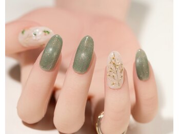 エムスラッシュネイル 本牧店(M SLASH)/押し花ネイル