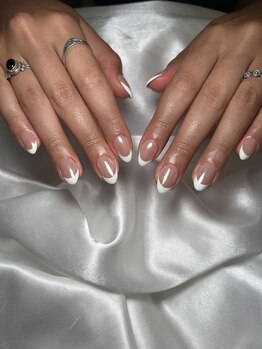 シーズネイル 那覇店(She's nail)/オーロラベースフレンチ