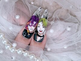 痛ネイル 強め ゴシック系