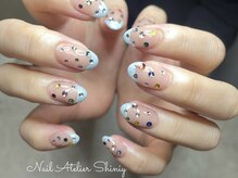 シュガーロール シャイニー(Sugar Roll / Shiniy)/フラットストーンビジューネイル