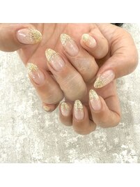 ラメグラデーションネイル