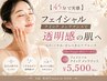 【45分で実感】フェイシャル クイック メンテナンスで透明感の肌へ￥5,500