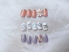 フラワー立体ネイルetc.