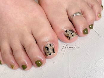 ブランシュ(BLANCHE)/豹柄ネイル