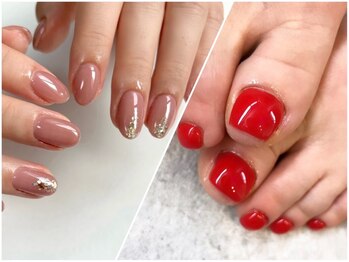 プレイス インク ネイル(plays inc. nail)の写真/【ハンド/フット】シンプルだからこそ技術力が際立つ！上品な大人ネイルで手元・足元をより美しく演出＊
