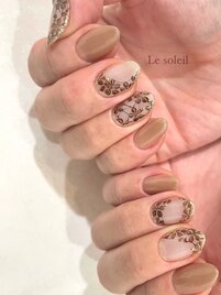 秋のレースネイル　by mikiko