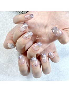 ルミリラ(lumi.Lyra)/手描きアートの雪の結晶