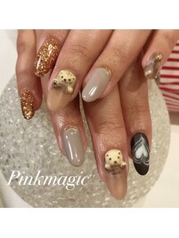 バレンタインネイル