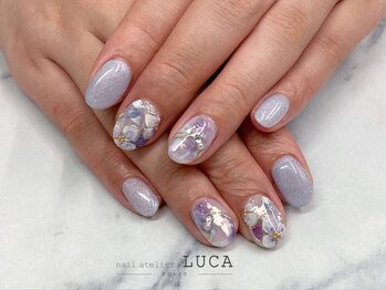 ネイルアトリエルカ(nail atelier LUCA)/M-242 大人可愛いフラワーネイル