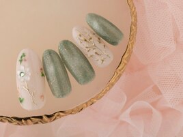 押し花ネイル