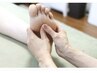 【追加メニュー】足のむくみ疲れにオイルフットマッサージ足裏25分¥2380