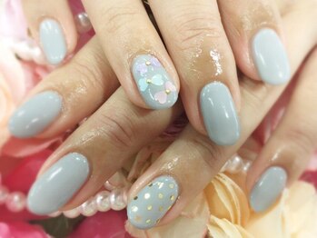 ネイルサロン 爪吉/ホロ使いが可愛い♪