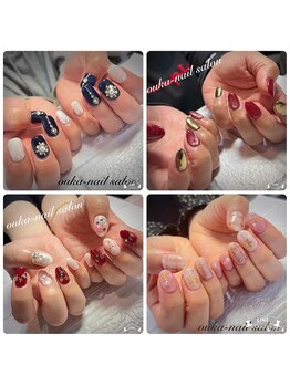 桜花ネイルサロン/冬　ネイルデザイン