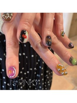 ネイルスペース ジェイズ ピンキー(NAIL SPACE J's PINKY)/個性派ネイル