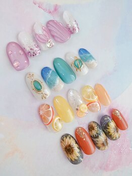 ネイルステーション ブルー(Nail Station BLUE)/7・8月　定額7500