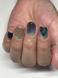 ブルーで夏っぽく