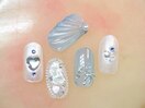 定額C ¥7500 マーメイドネイル