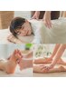【再来】選べるアロマ☆足つぼ+ふくらはぎオイル+ボディ 60分550円OFF6958円