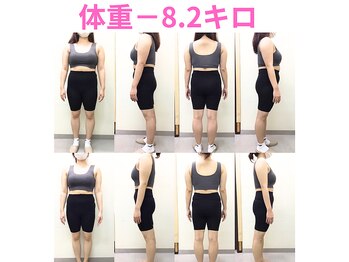 ダイエット専門整体サロン/－８．２キロ　ウエスト－１４cm