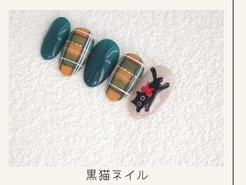 プレンティー 北千住西口店(plenty)/黒猫ネイル