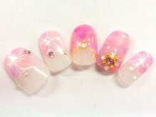 クリスタルネイル ボンベルタ橘店(CRYSTAL NAIL)/フラワーネイル