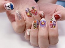 アイリッシュネイル 久屋大通店(Irish Nail)/カラフルハートネイル