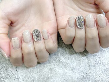 プライズアイリス アイラッシュ 池袋東口店(prize Iris eyelash)/埋め尽くし☆ネイル