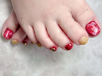 ブリスフルハピネス(Blissful happiness)/ハートフットネイル