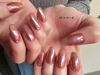 ザ マリー 表参道店(THE MARIE)/ミラーネイル　¥8800 1204a