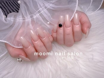 ワンカラーネイルバラネイル