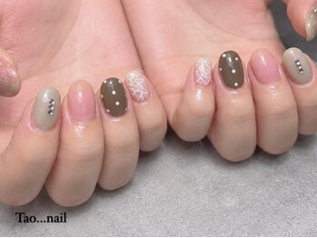 タオドットネイル(TAO...nail)の写真/【定額TAO.Clear¥4900】ショートネイル/チビ爪/丸爪さん集合◎短い爪でも似合うハイセンスデザイン!