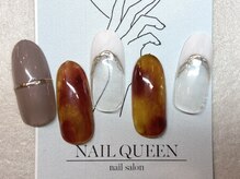 ネイルクイーン(Nail Queen)/べっこうネイル♪¥8800