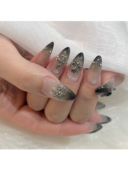 黒グラデ×マグネット