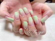 ジーフィンガー 大井町店(G Finger)/春色グリーングラデーション♪