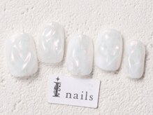 アイネイルズ 渋谷店(I nails)/クリアニュアンスオーロラ凸凹