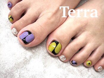 ネイルアンドまつげエクステ テラ 新宿店(Terra)の写真/【FOOTキャンペーン】ワンカラー¥4990/定額Aコース¥5980/90分アートやり放題¥7980!ハンドとの同時施術も◎