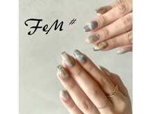 フェム ネイル アイ(FeM # nail eye)の雰囲気（ぷっくりアートやニュアンスネイルが人気♪）