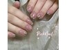 「自爪ガラスフレンチ』シンプルネイル★新規オフ無料★¥6990