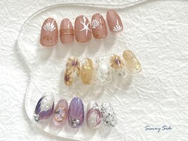 アートデザイン夏ネイル