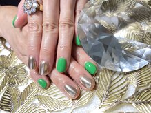 ビューティサロンルミアス(LUMIAS)/ワンカラー＋ミラーネイル